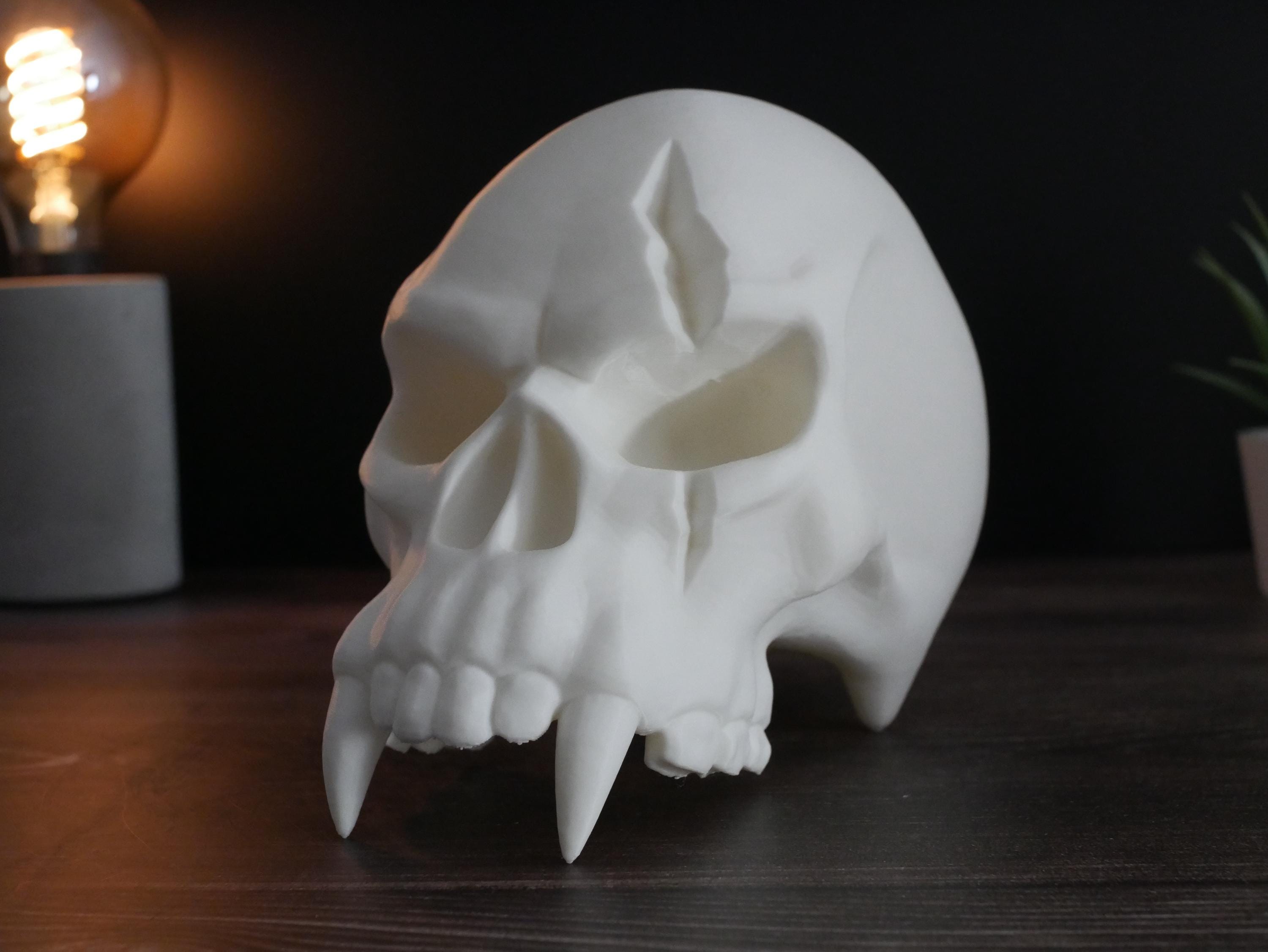 Soporte para auriculares con calavera de orco / Soporte para auriculares de orco para juegos y audio profesional / Diseño llamativo / Regalo perfecto para jugadores