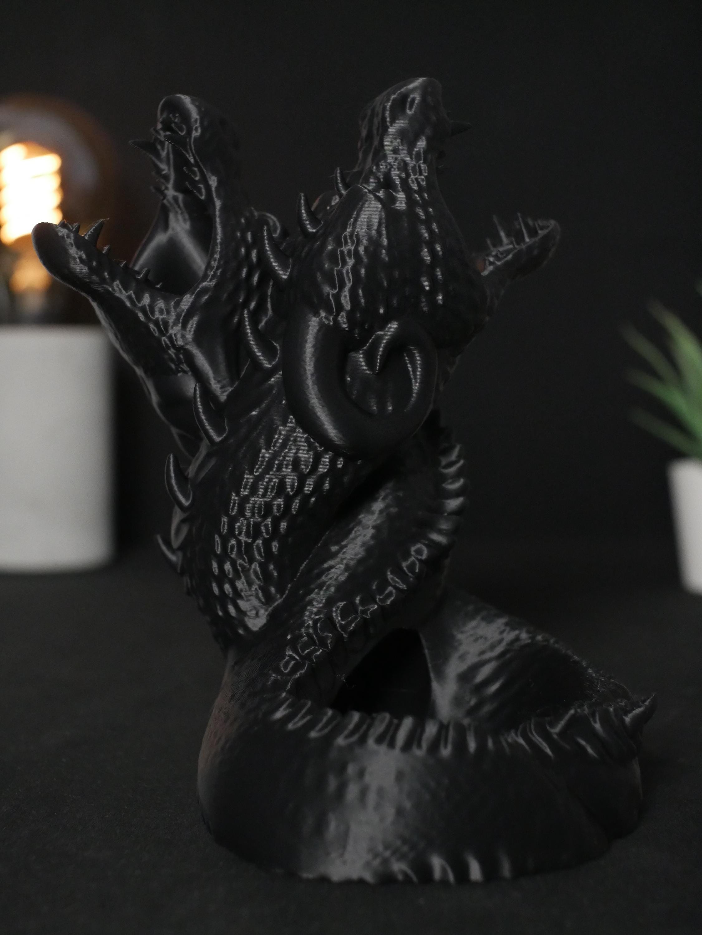 Torre de dados Hydra: dados de serpiente de dos cabezas impresos en 3D