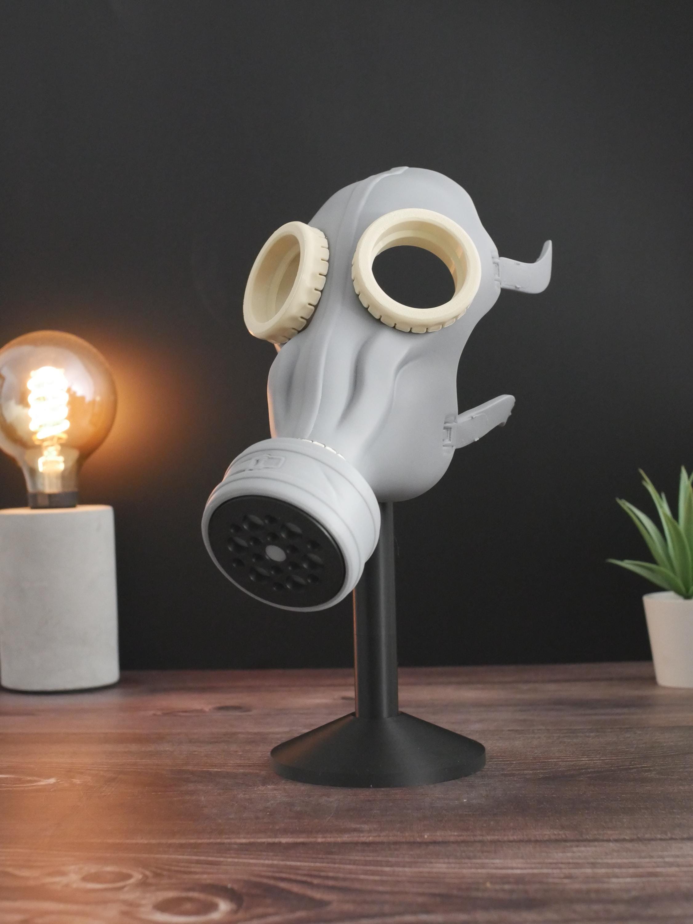 Réplica de máscara de gas decorativa personalizable de la Segunda Guerra Mundial: estilo militar vintage para coleccionistas, estilo auténtico de la Segunda Guerra Mundial, entusiastas de la historia.