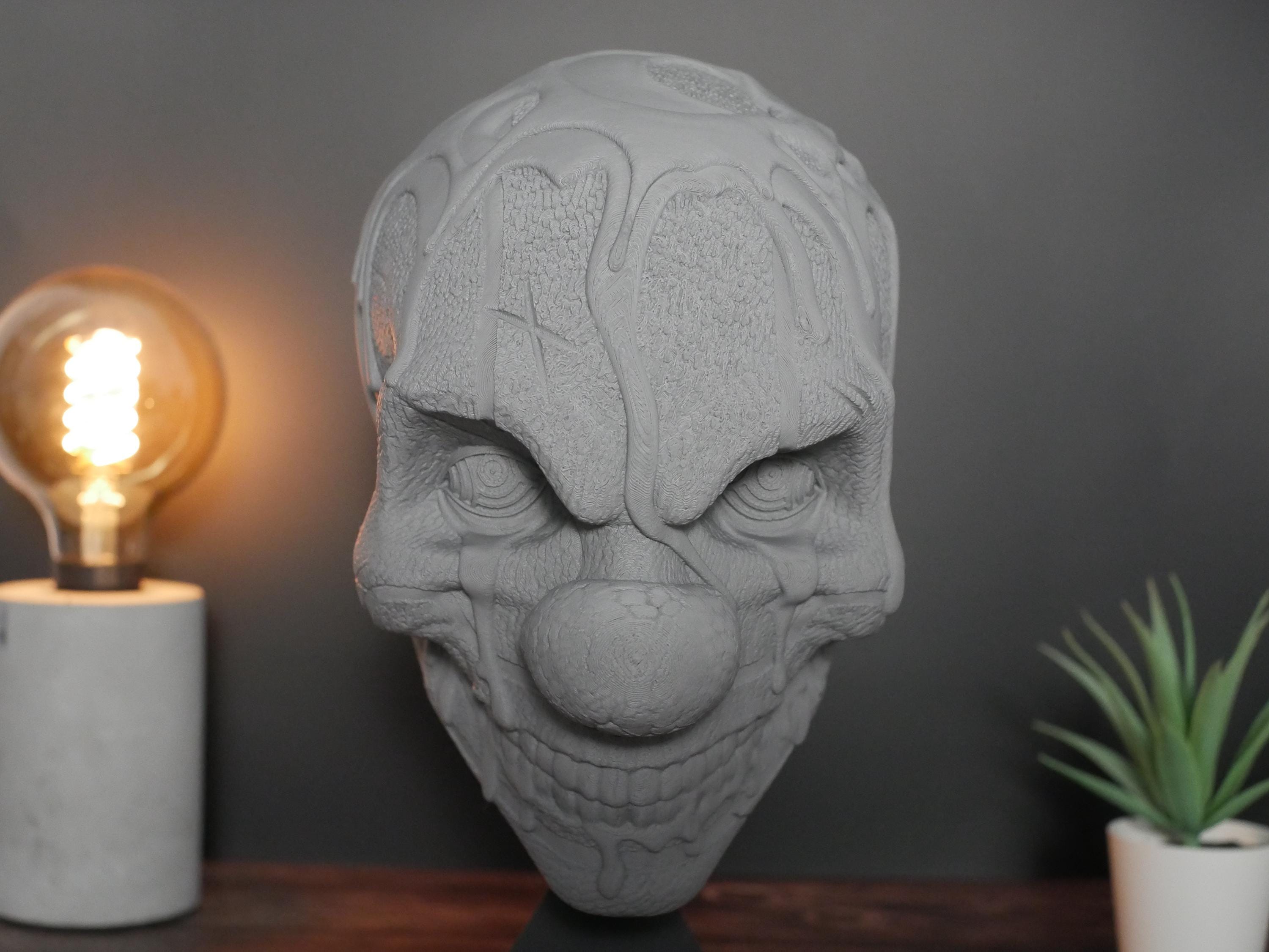 Soporte para auriculares de payaso de terror: decoración de escritorio única