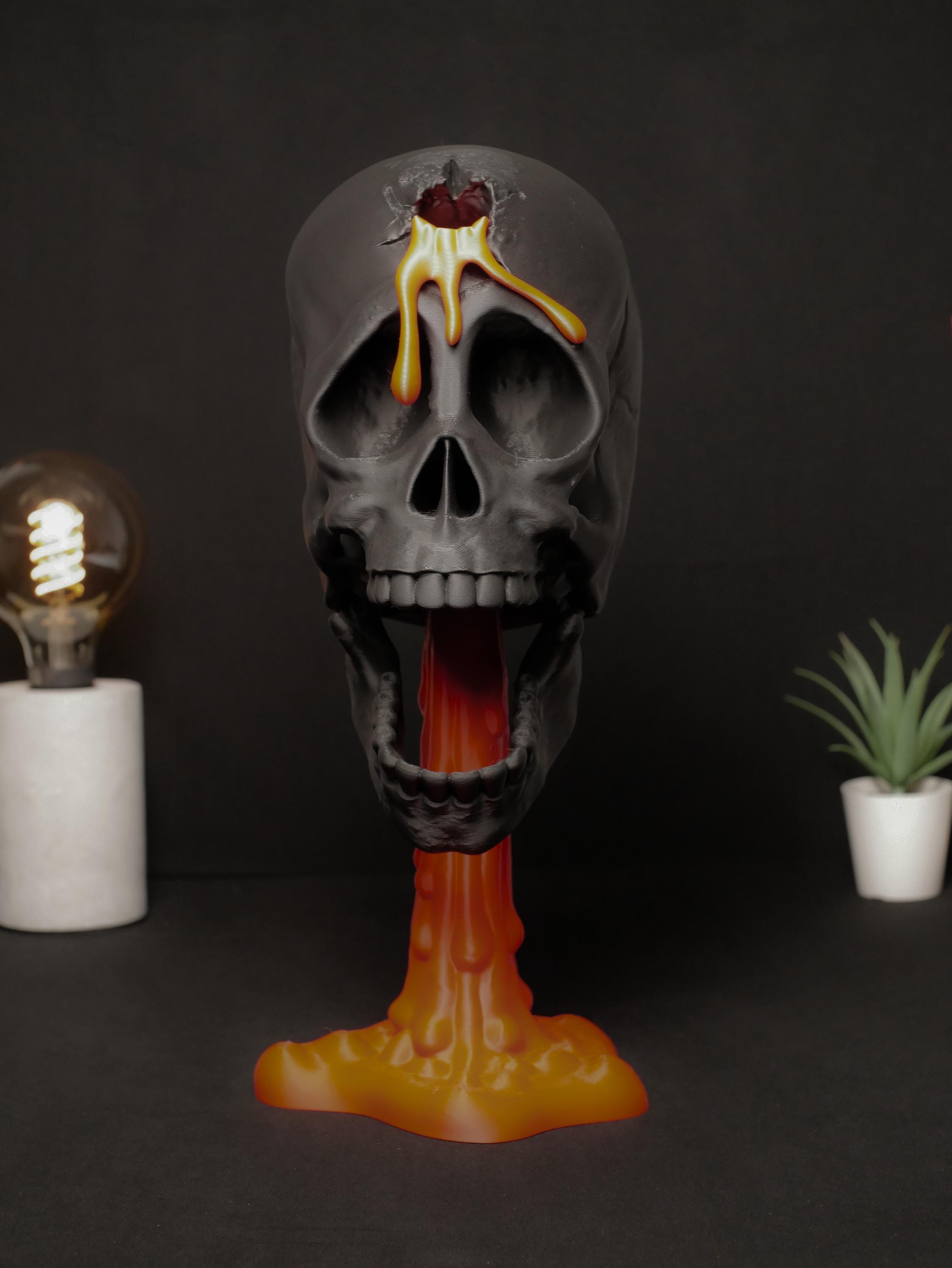 Soporte de calavera personalizable "Headshot": ¡Diseño gamer único con estilo macabro! ¡Crea tu propio Headshot ahora!