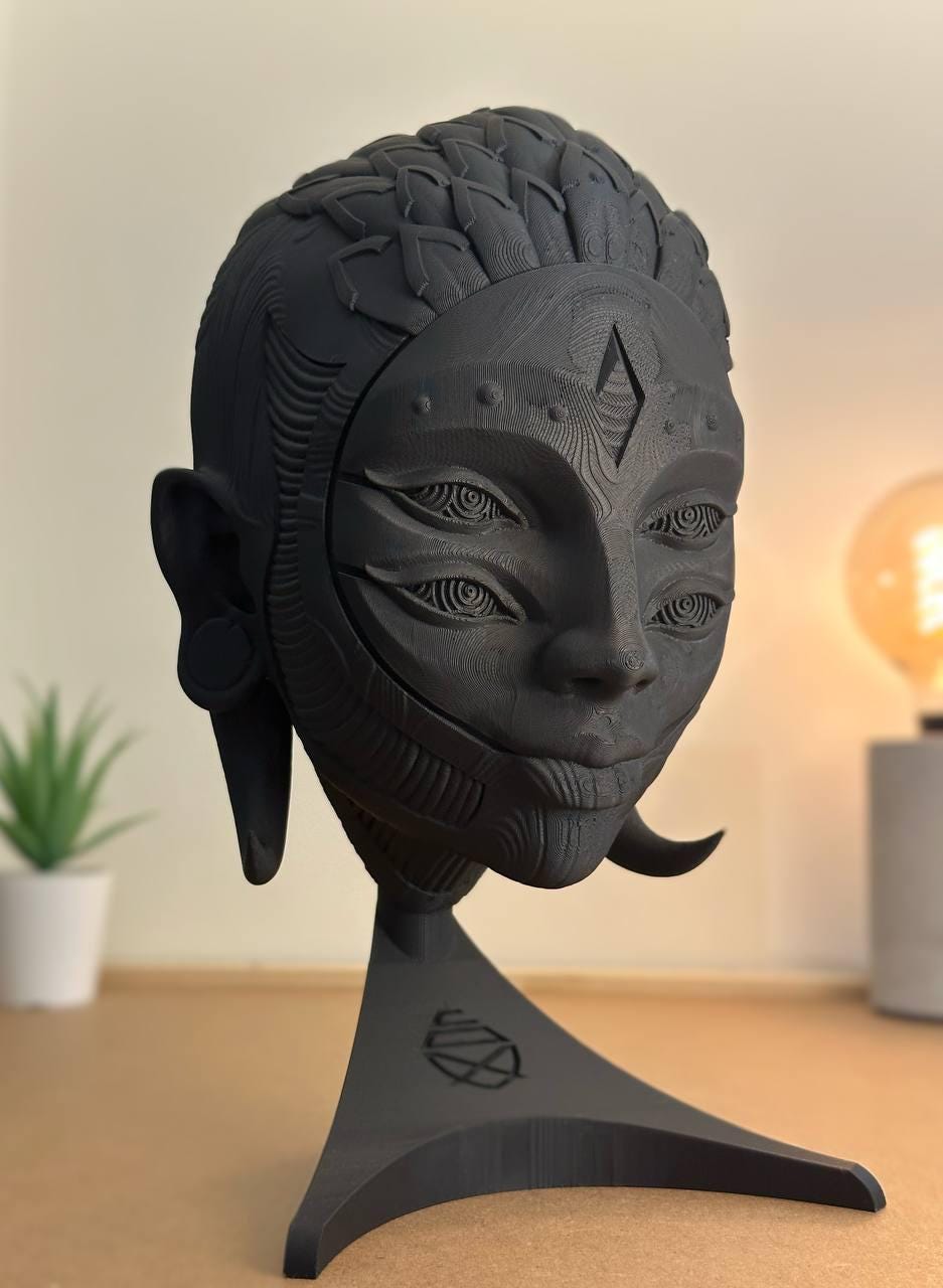 Soporte para auriculares Black Harlequin: soporte para auriculares de gaming y organizador de escritorio