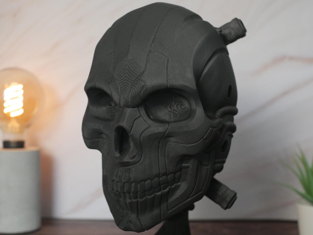Soporte para auriculares con forma de calavera: organizador de escritorio para gamers, montaje en pared opcional