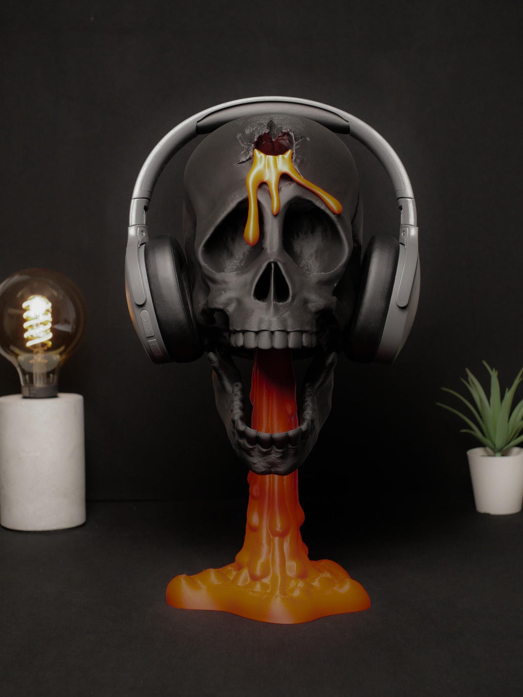 Soporte de calavera personalizable "Headshot": ¡Diseño gamer único con estilo macabro! ¡Crea tu propio Headshot ahora!