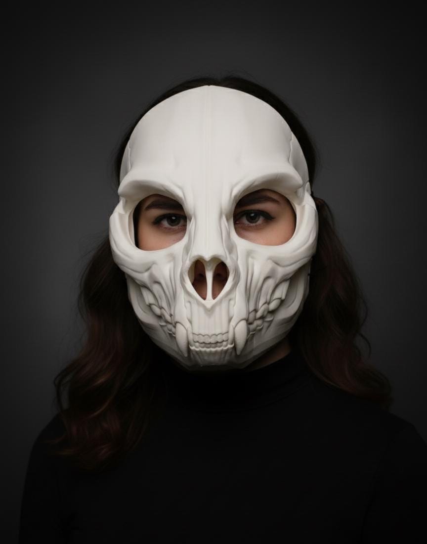 Máscara de calavera felina, mandíbula articulada móvil, gato, dientes de sable, cosplay, base de disfraz, máscara de Therian