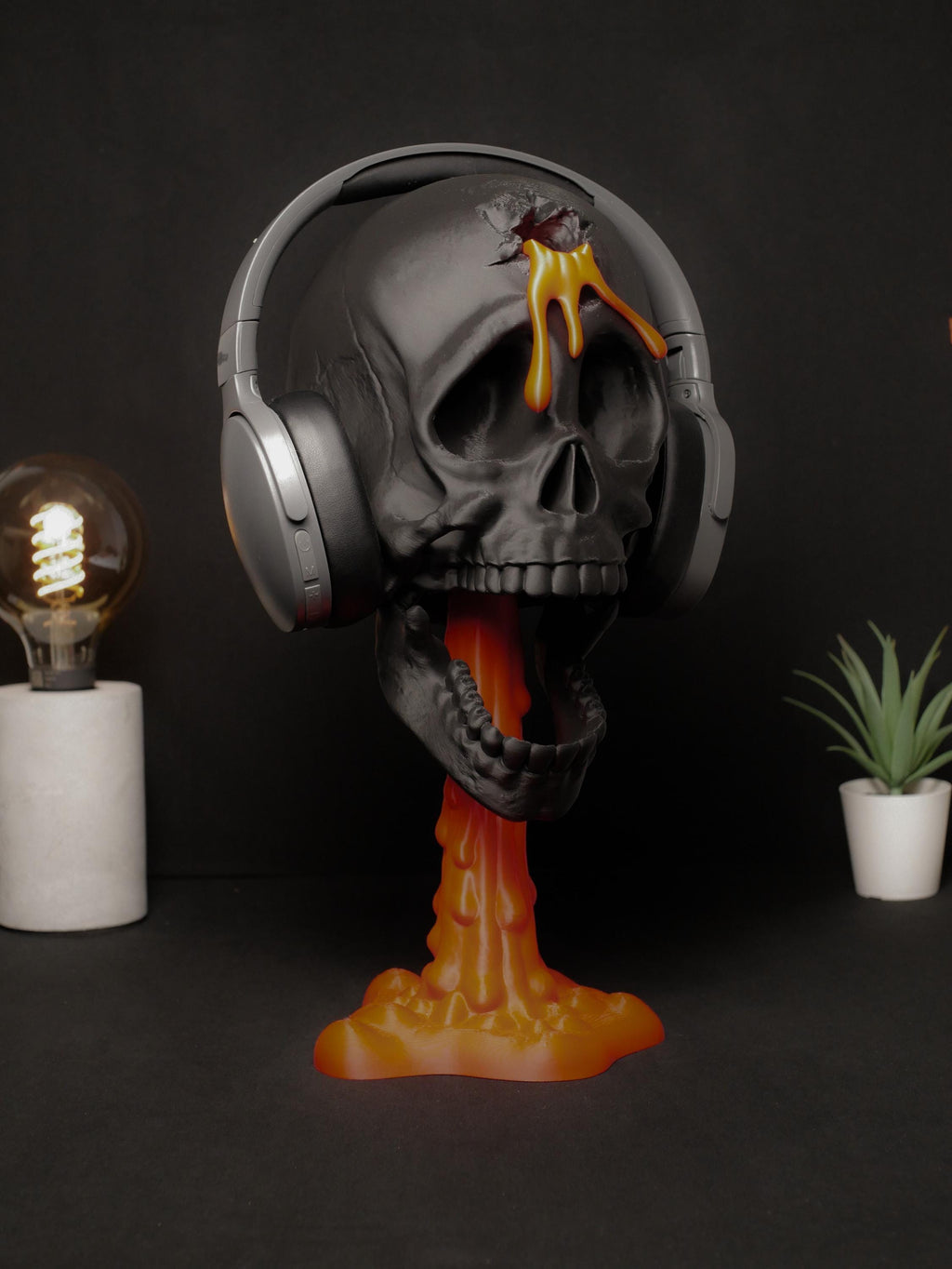 Soporte de calavera personalizable "Headshot": ¡Diseño gamer único con estilo macabro! ¡Crea tu propio Headshot ahora!