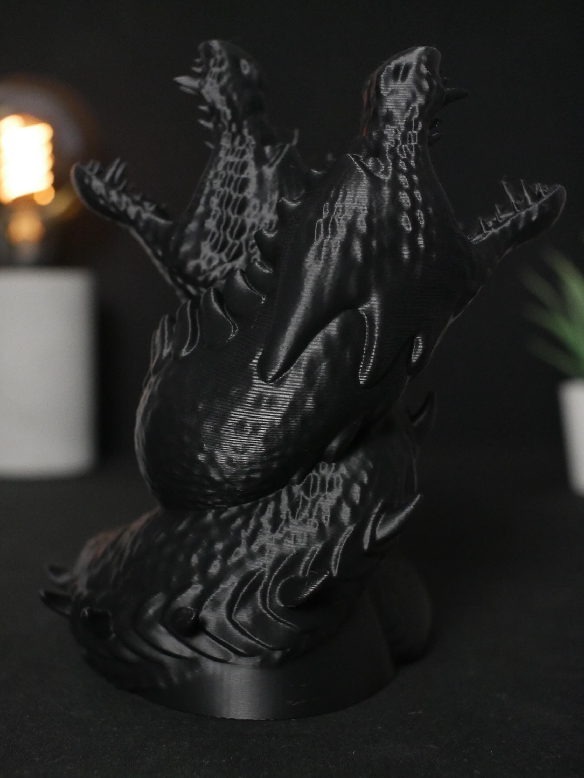 Torre de dados Hydra: dados de serpiente de dos cabezas impresos en 3D