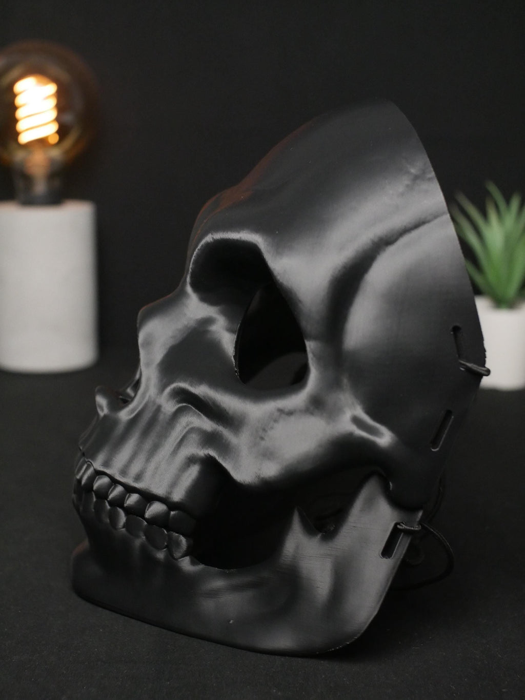Máscara de calavera de color personalizada, máscara facial completa impresa en 3D para cosplay, disfraces de Halloween y mascaradas, arte gótico para vestir.