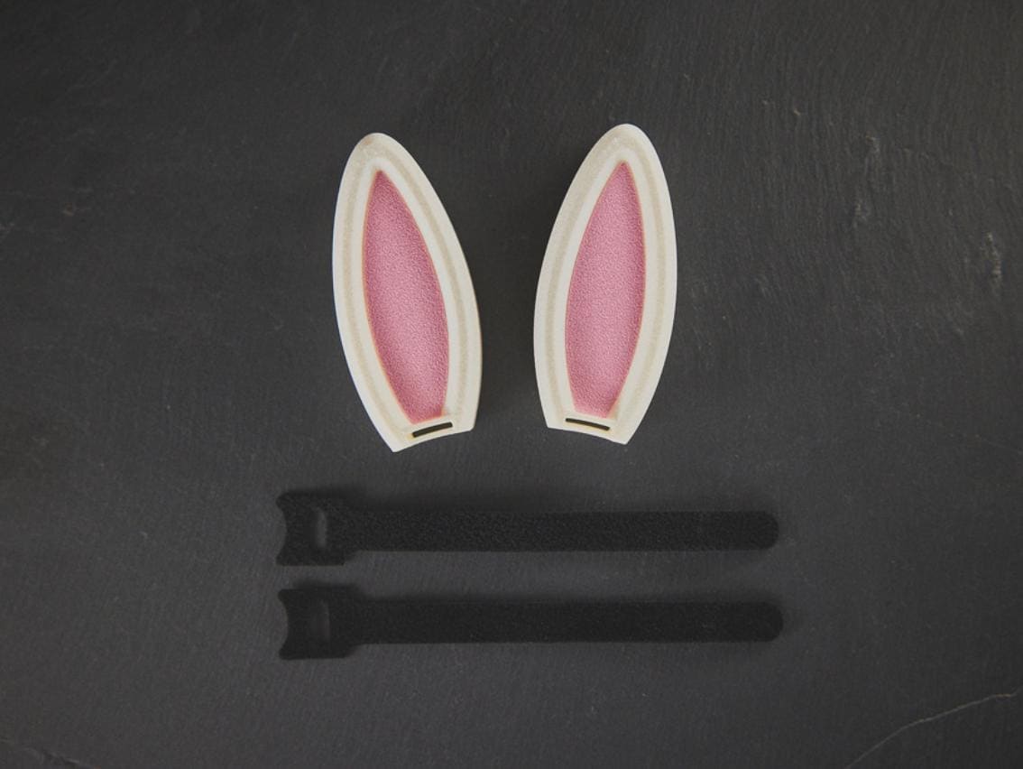 Auriculares con orejas de conejo impresas en 3D: accesorio para streamers de videojuegos