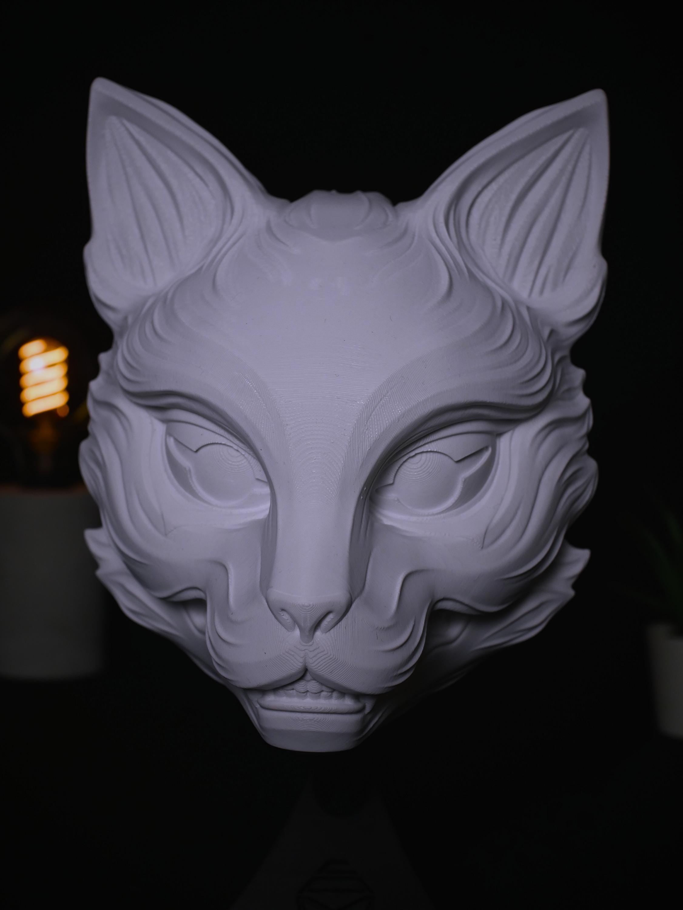 Soporte para auriculares Kitsune: Soporte para auriculares de inspiración gatuna para gamers. ¡Organiza tu equipo!