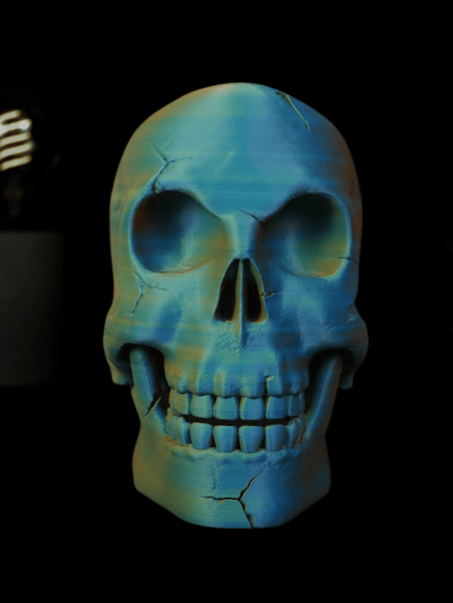 Soporte para Auriculares Calavera Articulada - Base Universal Gamer & Decoración de Escritorio