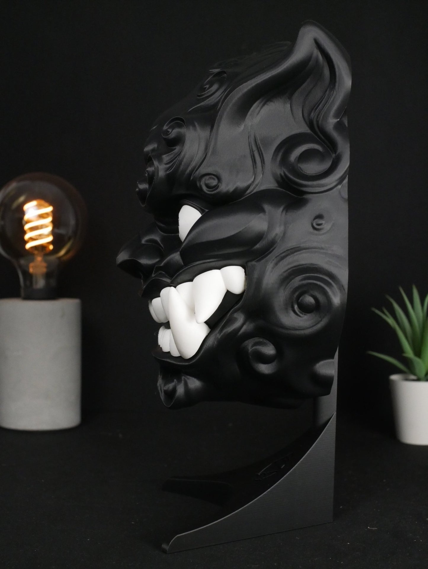 Arte de pared con perro Foo, máscara de perro Fu, león guardián chino, estatua Komainu, decoración asiática para el hogar, arte de pared 3D, regalo personalizable