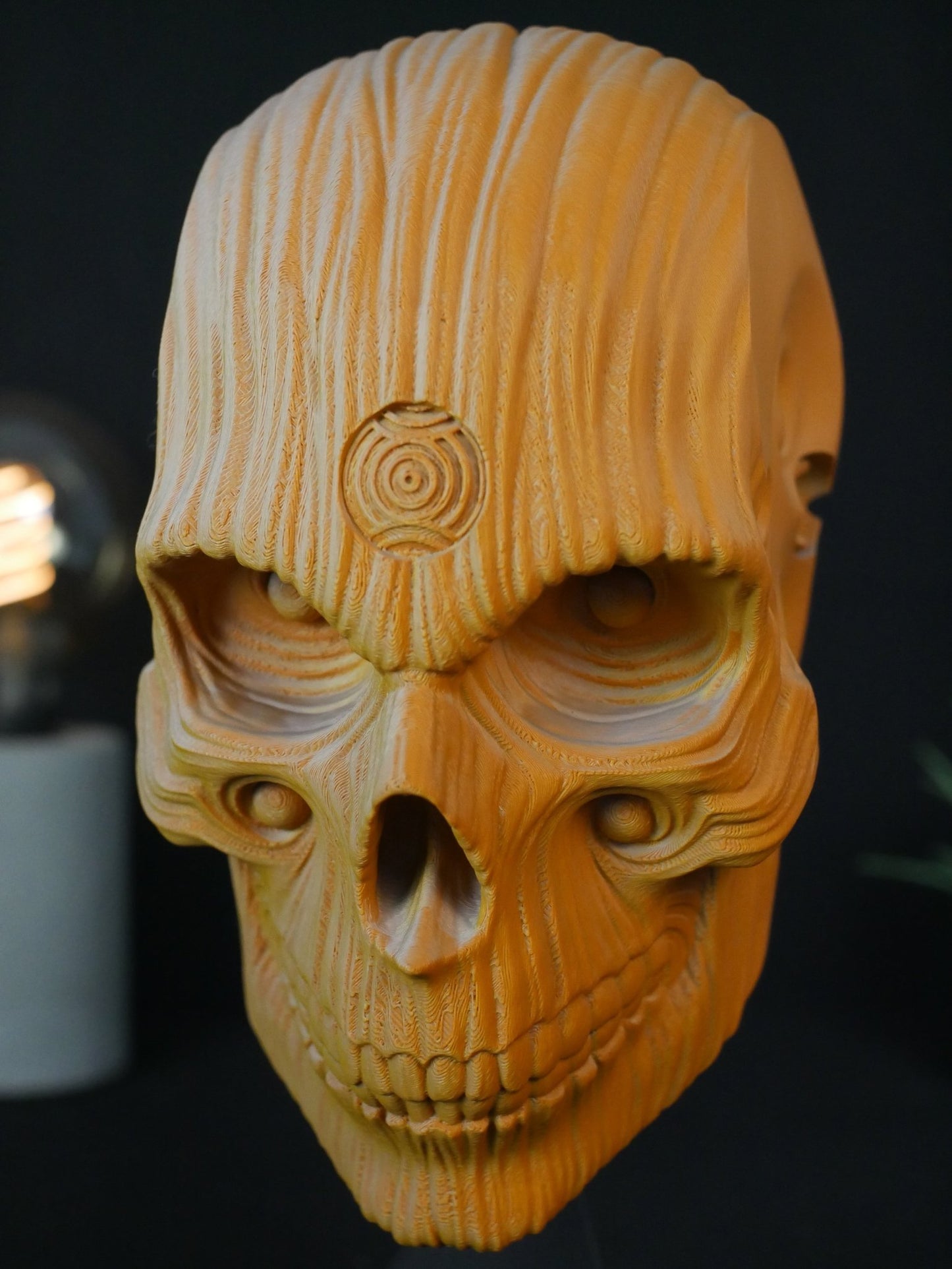 Soporte para auriculares con calavera de Holy Quin: decoración de oficina para videojuegos