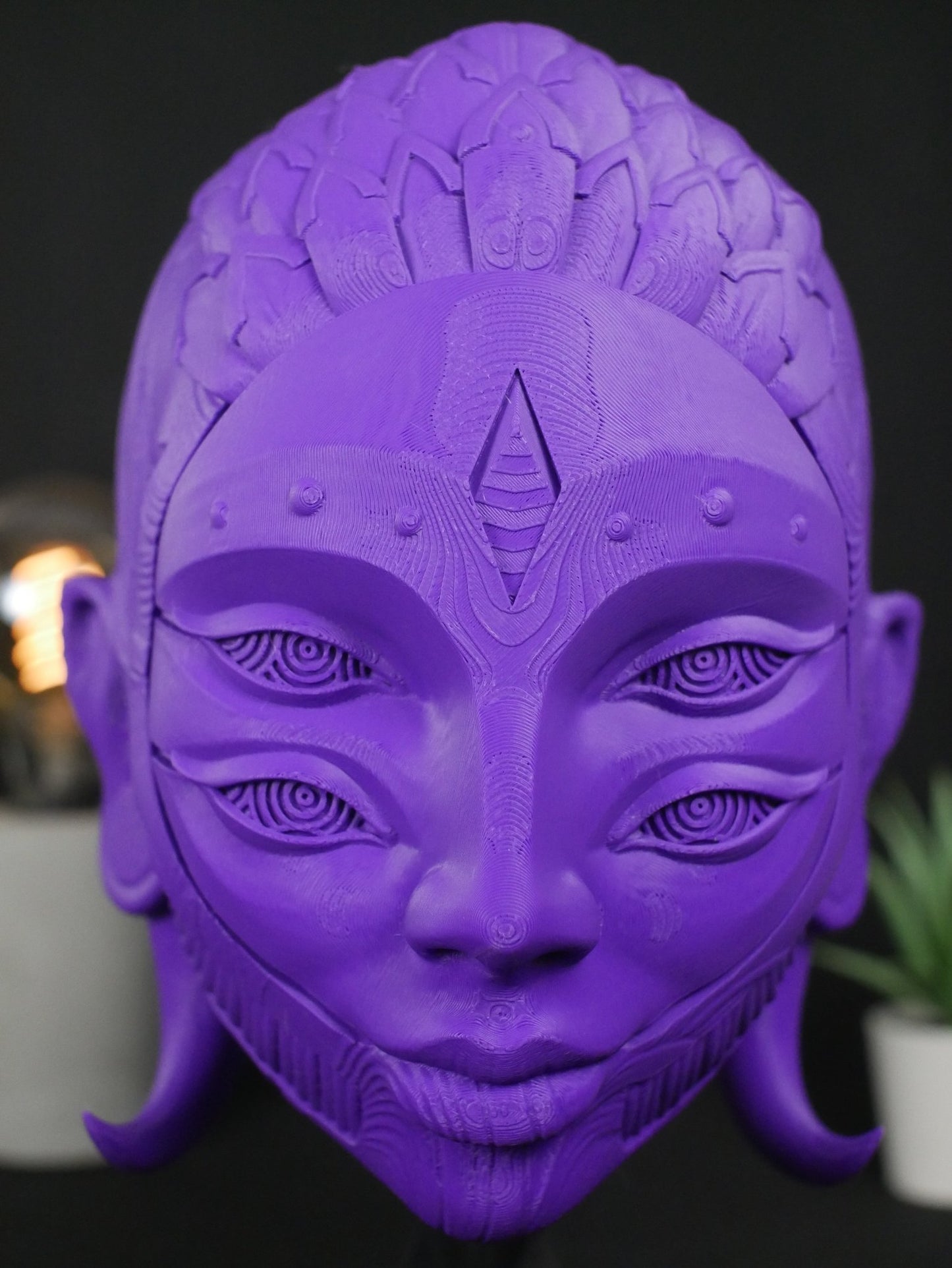 Soporte para auriculares Black Harlequin: soporte para auriculares de gaming y organizador de escritorio