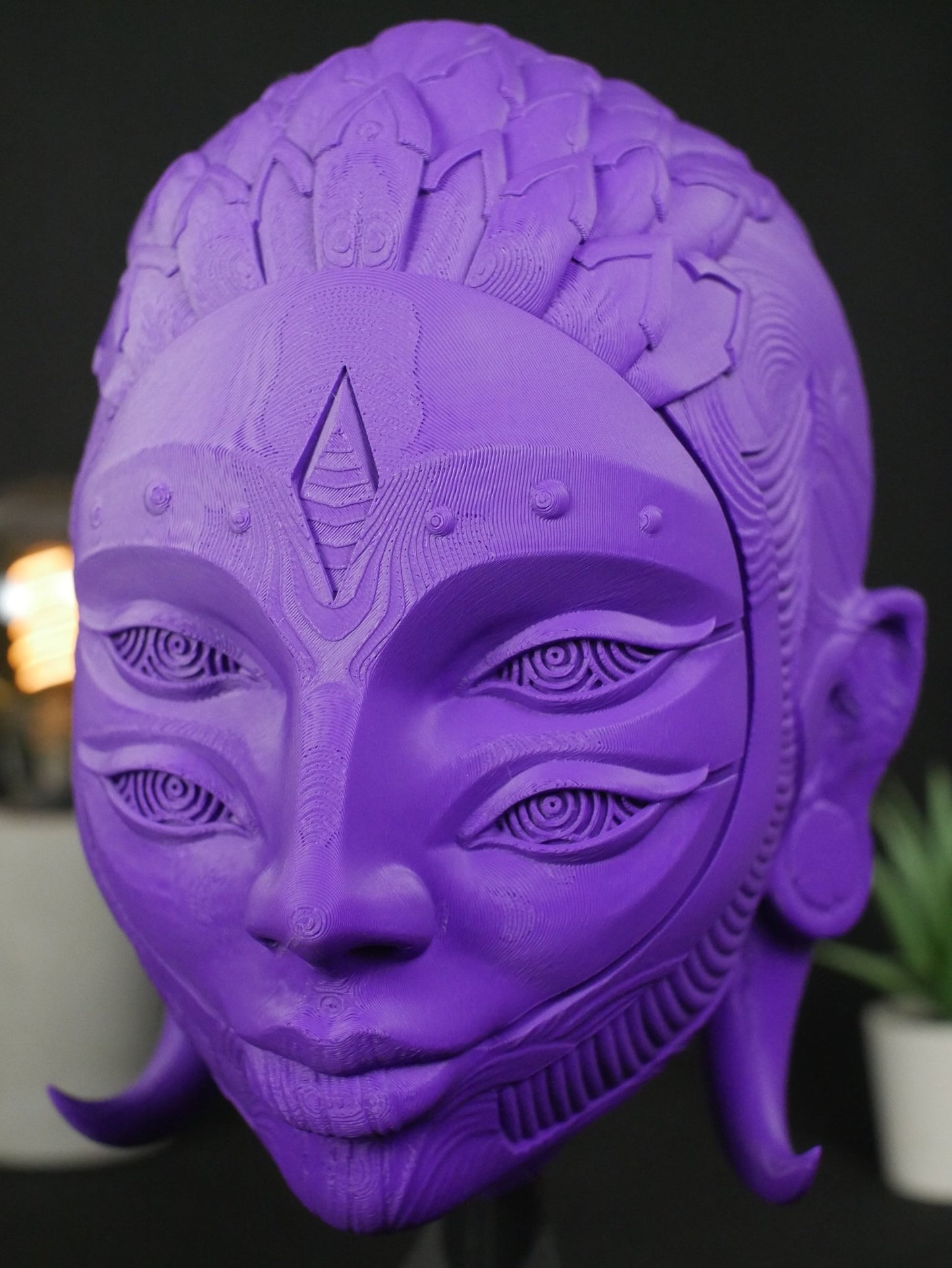 Soporte para auriculares Black Harlequin: soporte para auriculares de gaming y organizador de escritorio