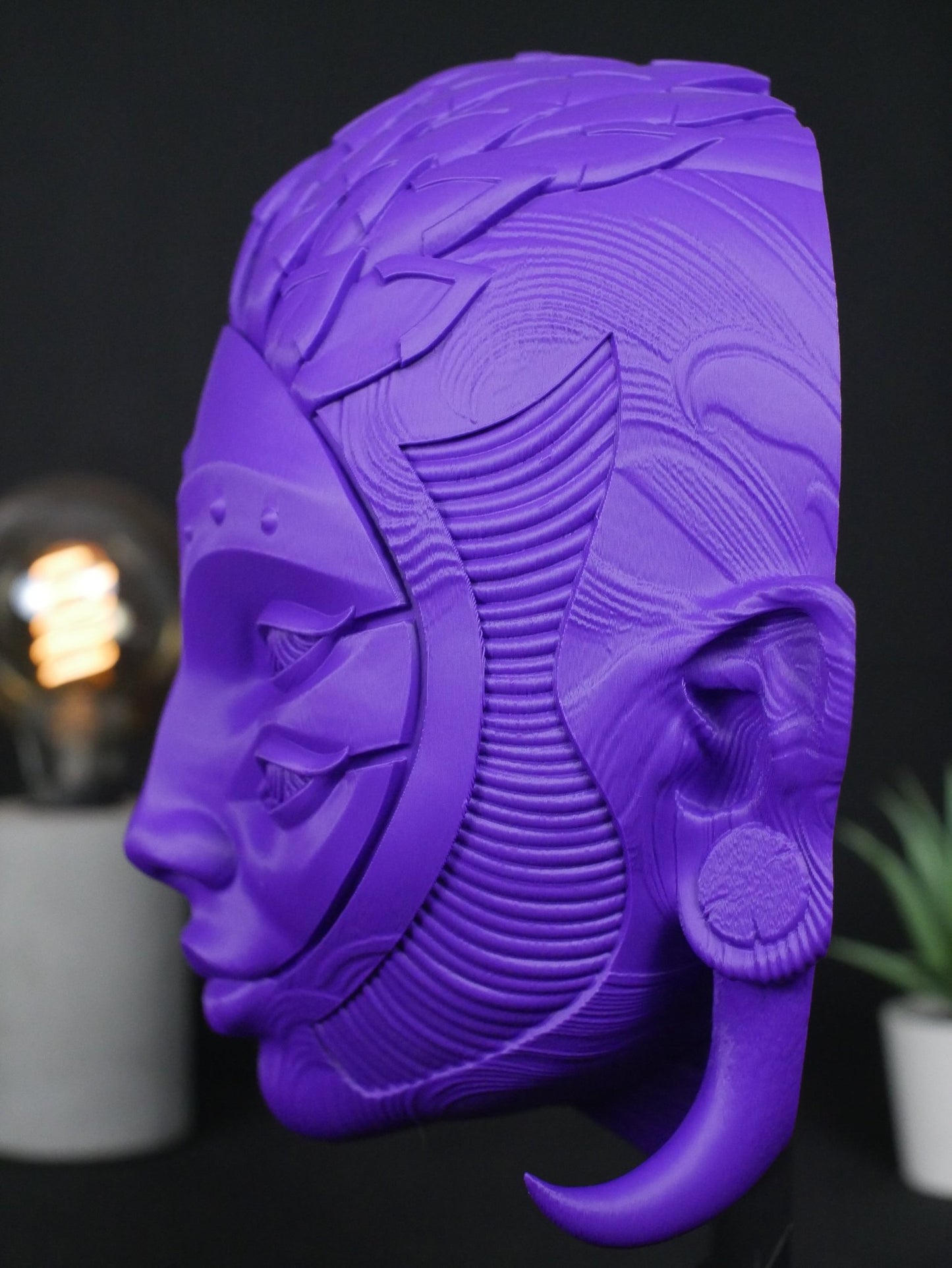 Soporte para auriculares Black Harlequin: soporte para auriculares de gaming y organizador de escritorio