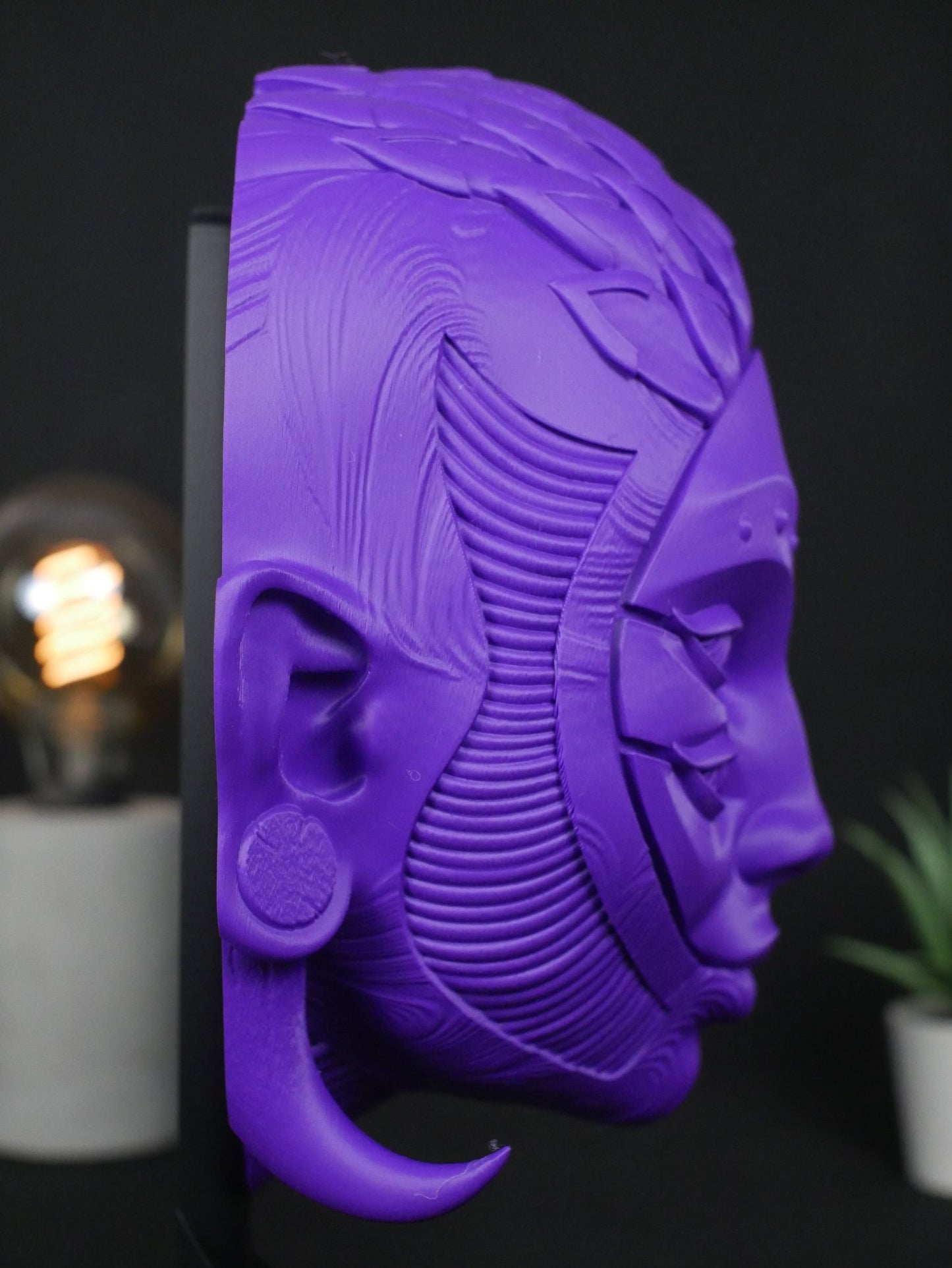 Soporte para auriculares Black Harlequin: soporte para auriculares de gaming y organizador de escritorio