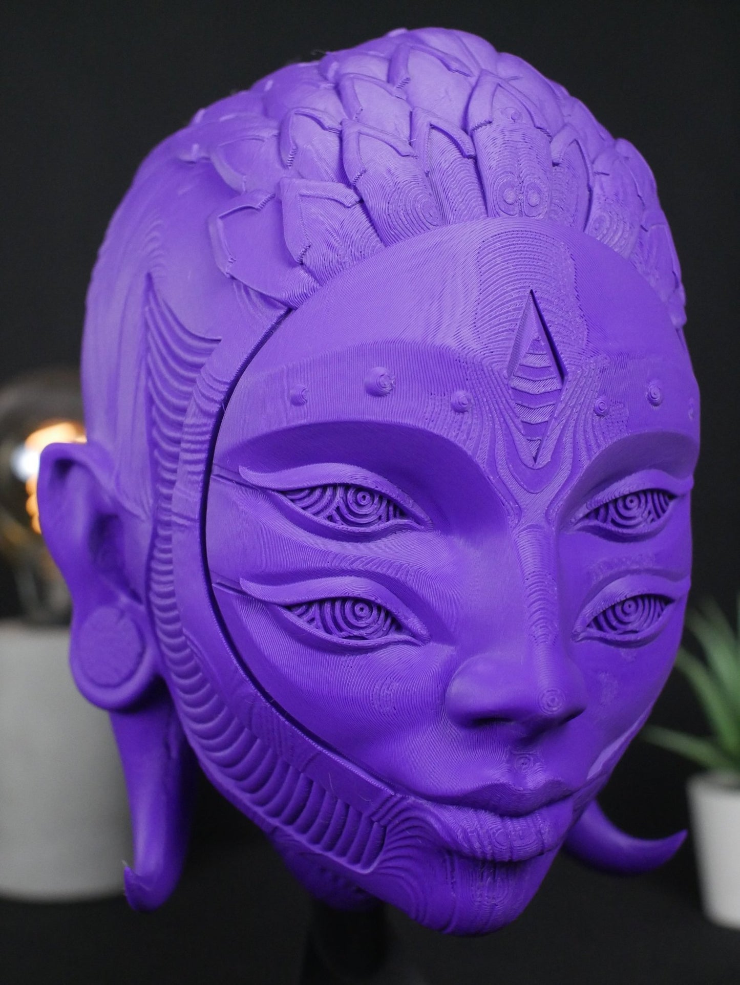 Soporte para auriculares Black Harlequin: soporte para auriculares de gaming y organizador de escritorio