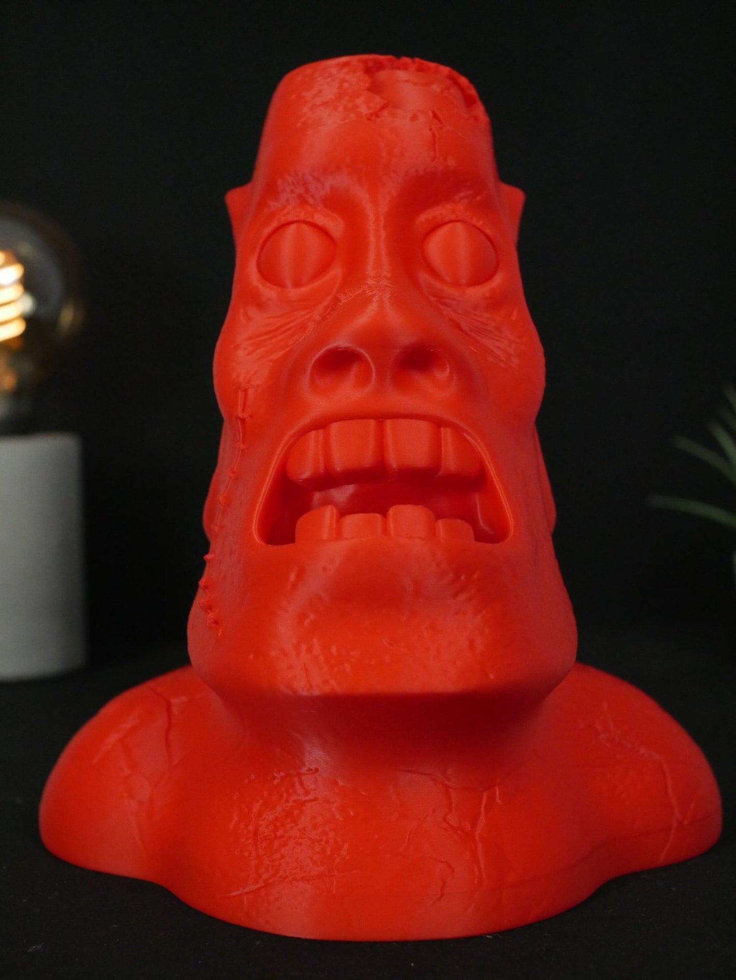 Soporte para Auriculares Cabeza de Zombie | Stand Universal para Cascos Gamer y Decoración de Escritorio