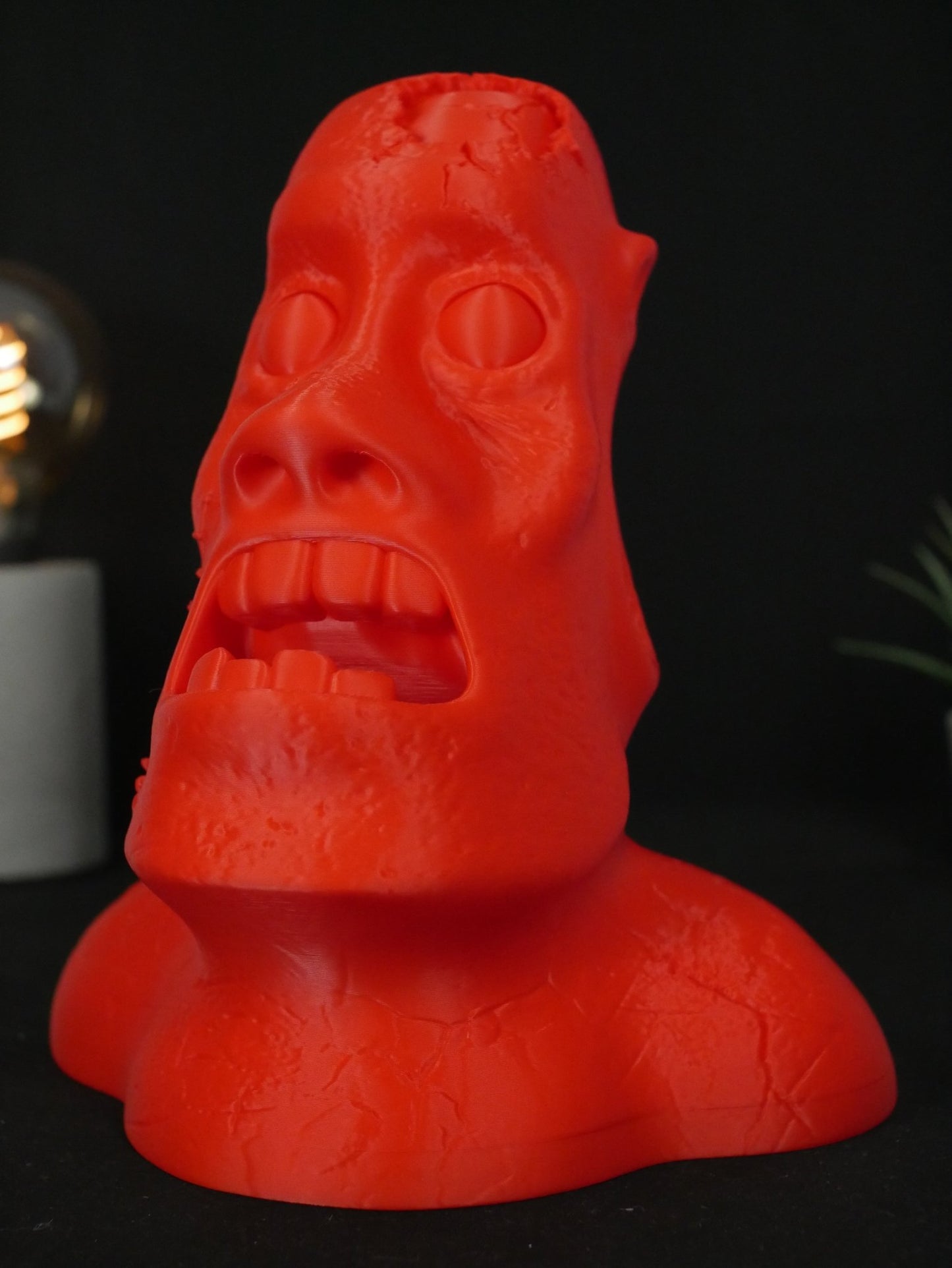 Soporte para Auriculares Cabeza de Zombie | Stand Universal para Cascos Gamer y Decoración de Escritorio