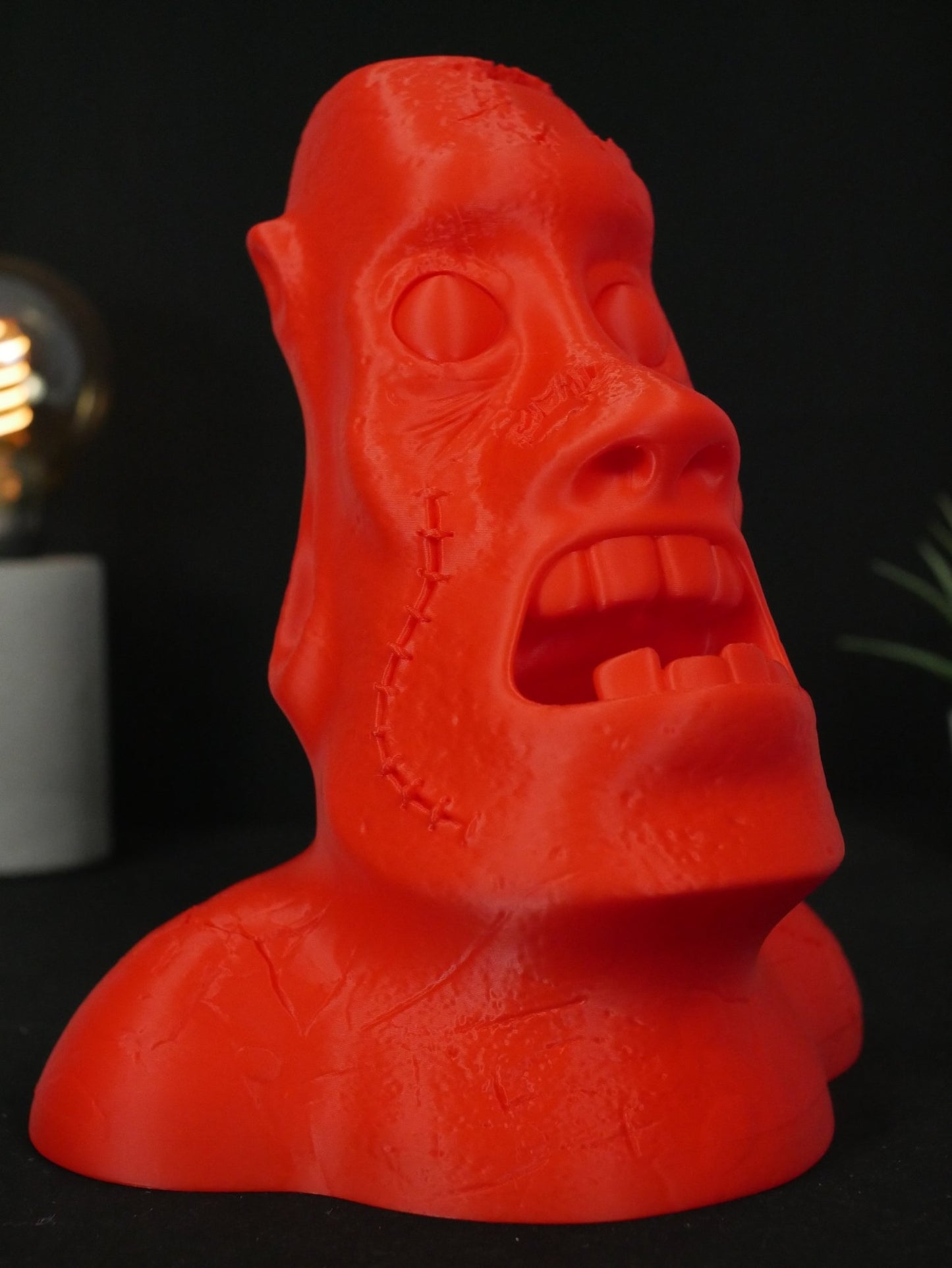 Soporte para Auriculares Cabeza de Zombie | Stand Universal para Cascos Gamer y Decoración de Escritorio