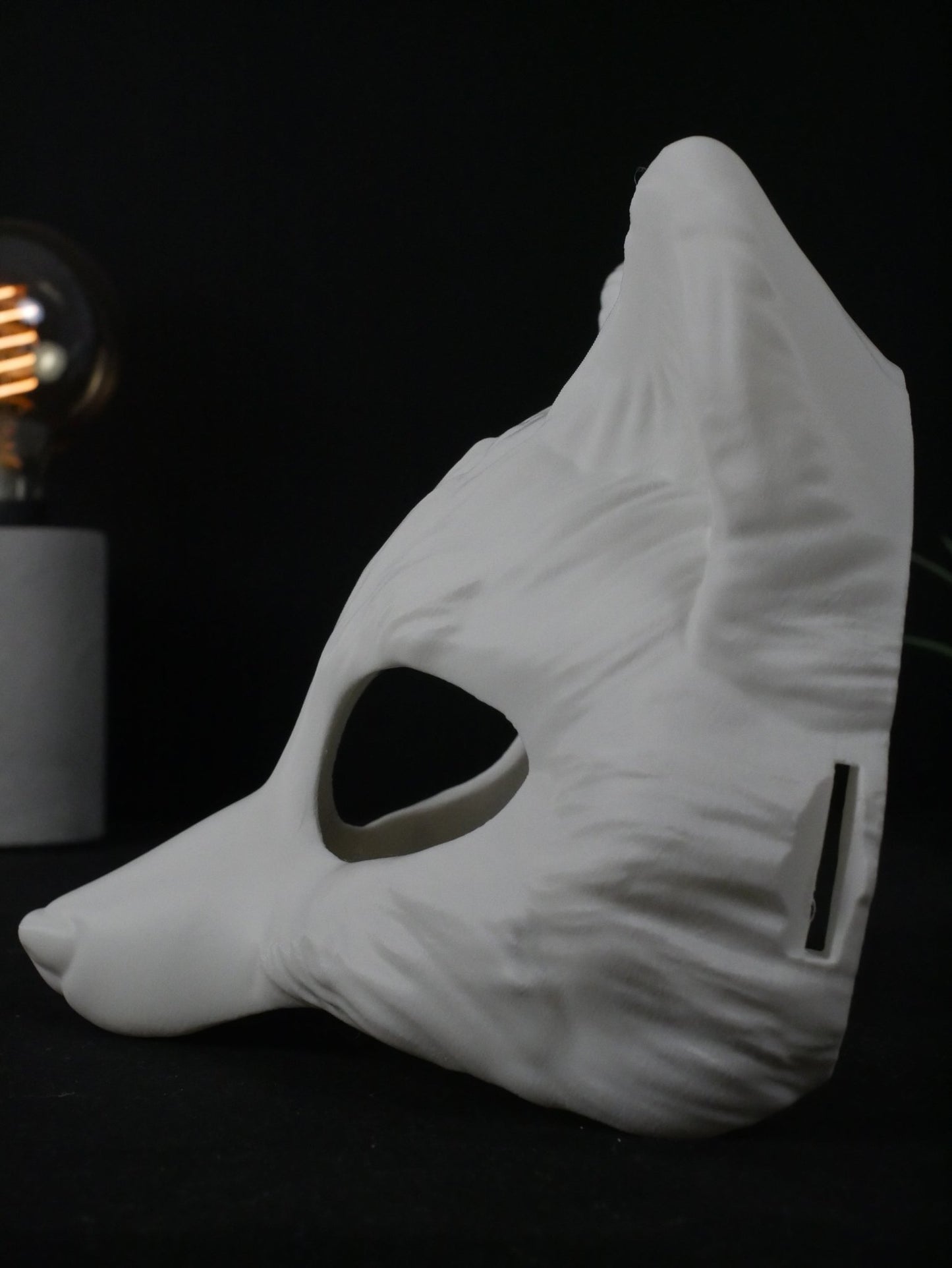 Máscara de Zorro Estilo Kitsune | Antifaz Geométrico para Cosplay, Therian y Mascaradas | Diseño Minimalista 3D