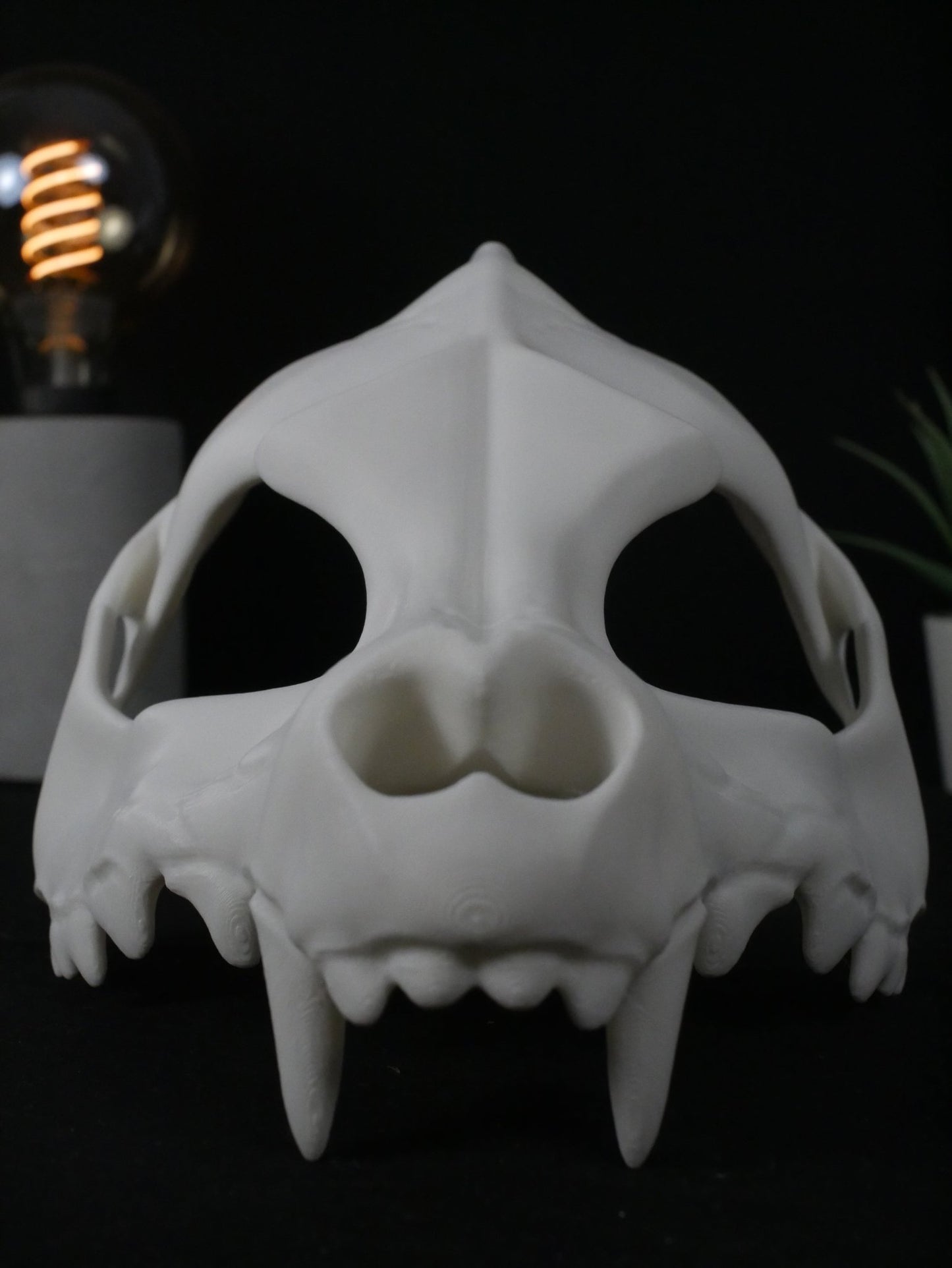 Máscara Cráneo de Lobo - Calavera Canina Realista para Cosplay, Furry y Halloween