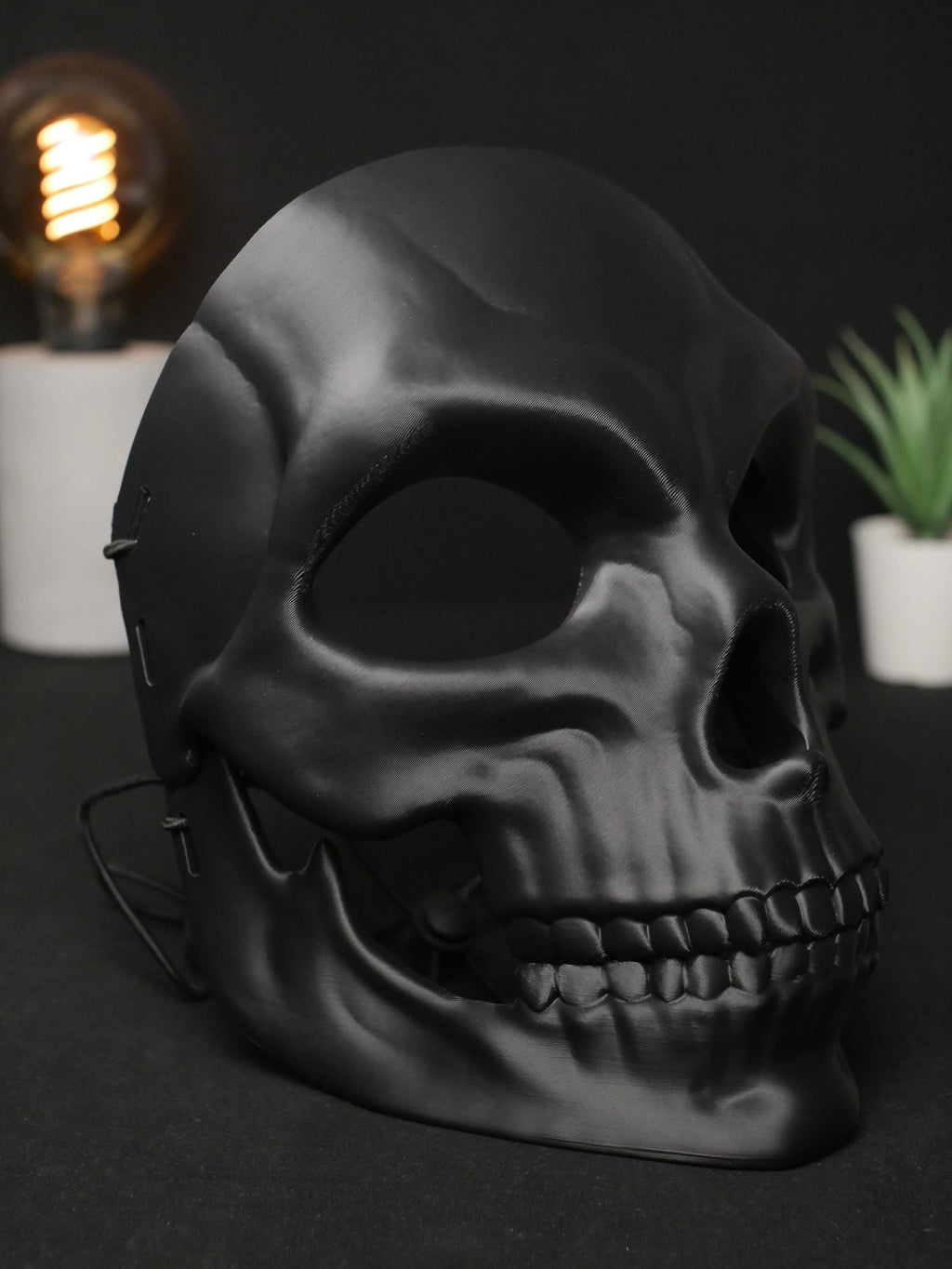 Máscara de calavera de color personalizada, máscara facial completa impresa en 3D para cosplay, disfraces de Halloween y mascaradas, arte gótico para vestir.