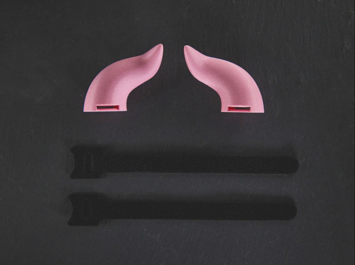 Cuernos de diablo para auriculares / Bonito accesorio para auriculares de gamer / Accesorio para streamer de Twitch / Impreso en 3D en más de 20 colores personalizados / Cosplay de Egirl