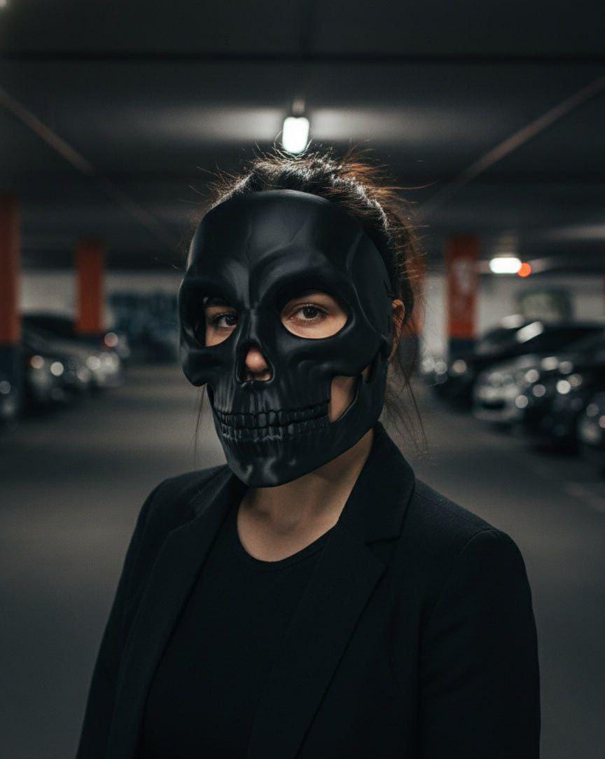 Máscara de calavera de color personalizada, máscara facial completa impresa en 3D para cosplay, disfraces de Halloween y mascaradas, arte gótico para vestir.