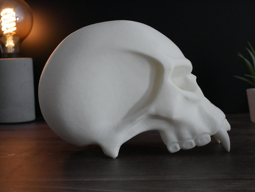 Soporte para auriculares con calavera de orco / Soporte para auriculares de orco para juegos y audio profesional / Diseño llamativo / Regalo perfecto para jugadores