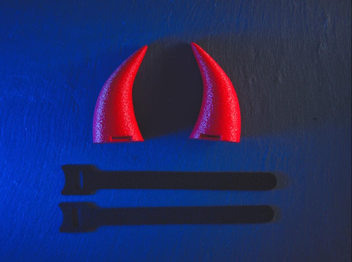 Cuernos de diablo acoplables para auriculares: accesorio para disfraz de cosplay
