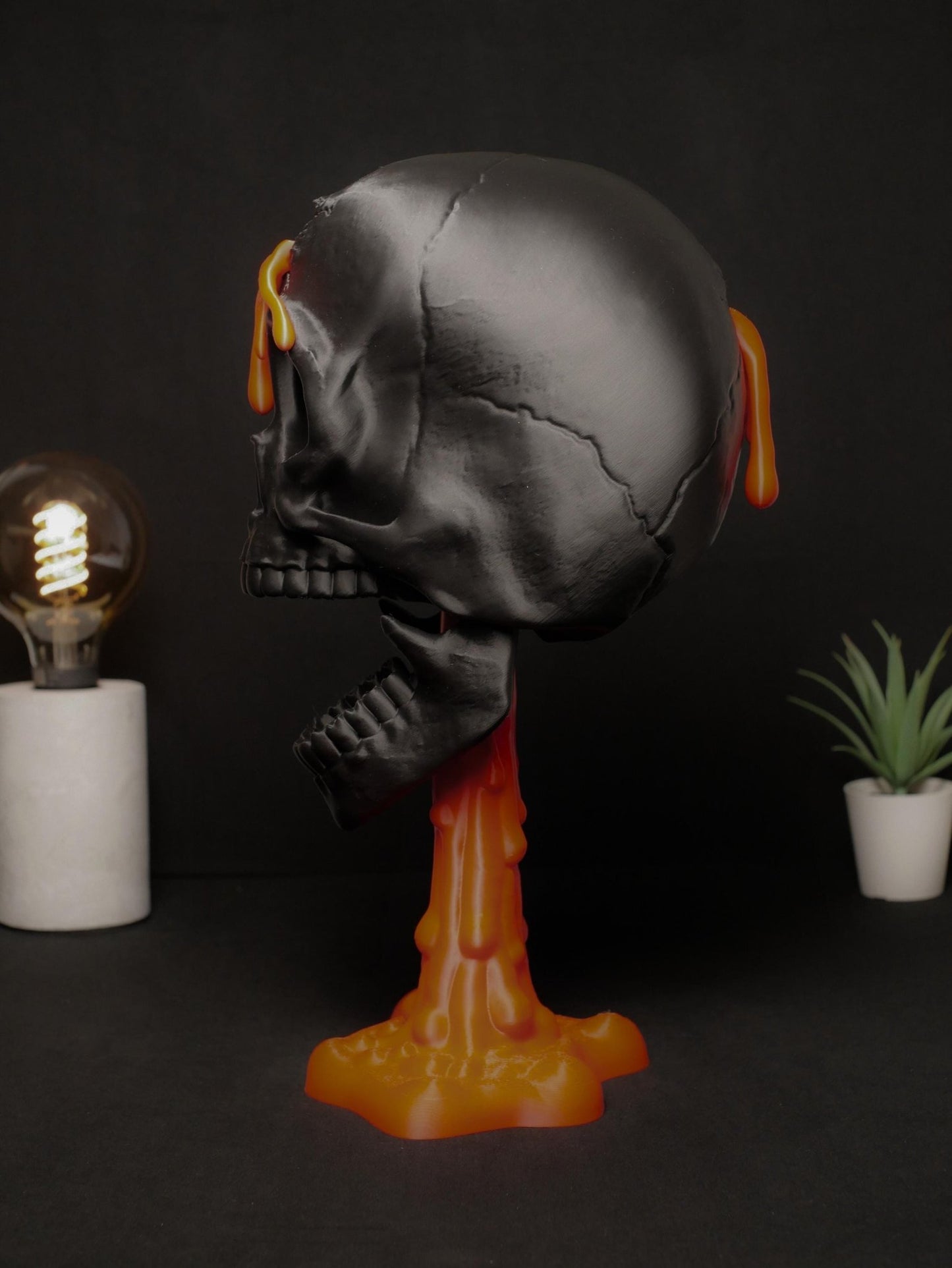 Soporte de calavera personalizable "Headshot": ¡Diseño gamer único con estilo macabro! ¡Crea tu propio Headshot ahora!