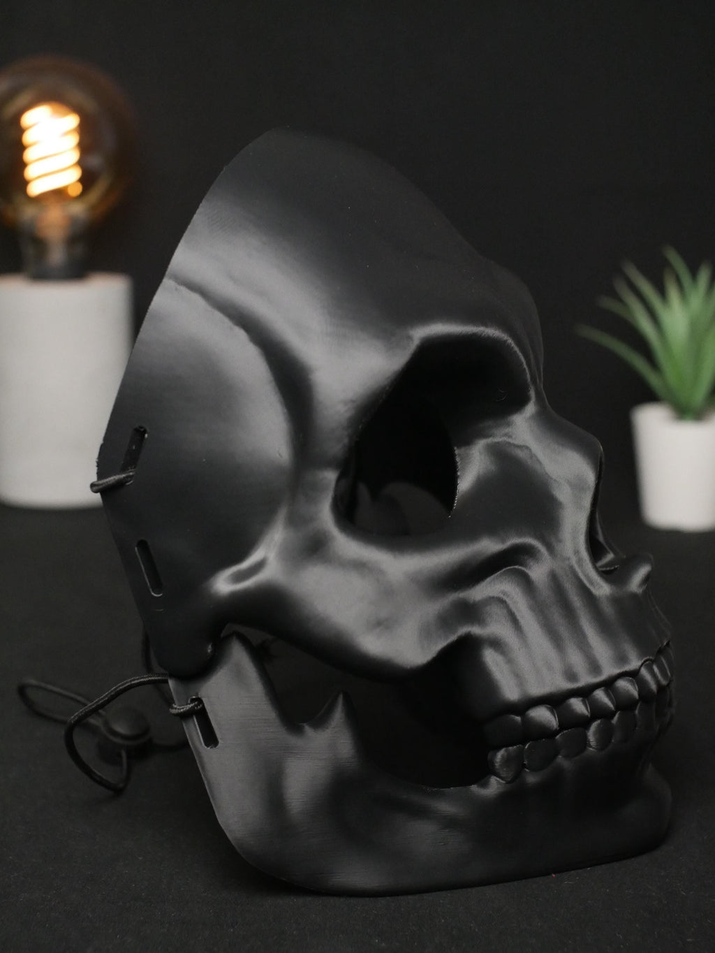 Máscara de calavera de color personalizada, máscara facial completa impresa en 3D para cosplay, disfraces de Halloween y mascaradas, arte gótico para vestir.