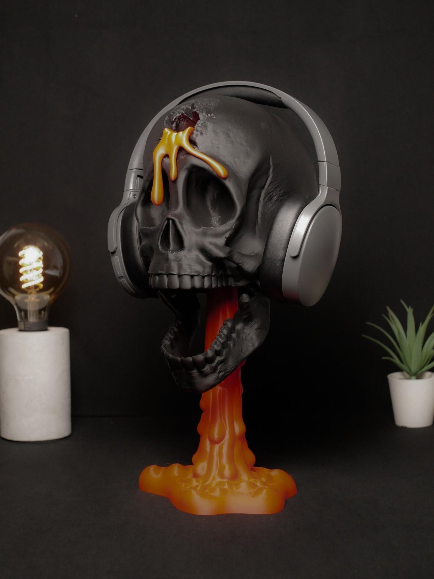 Soporte de calavera personalizable "Headshot": ¡Diseño gamer único con estilo macabro! ¡Crea tu propio Headshot ahora!