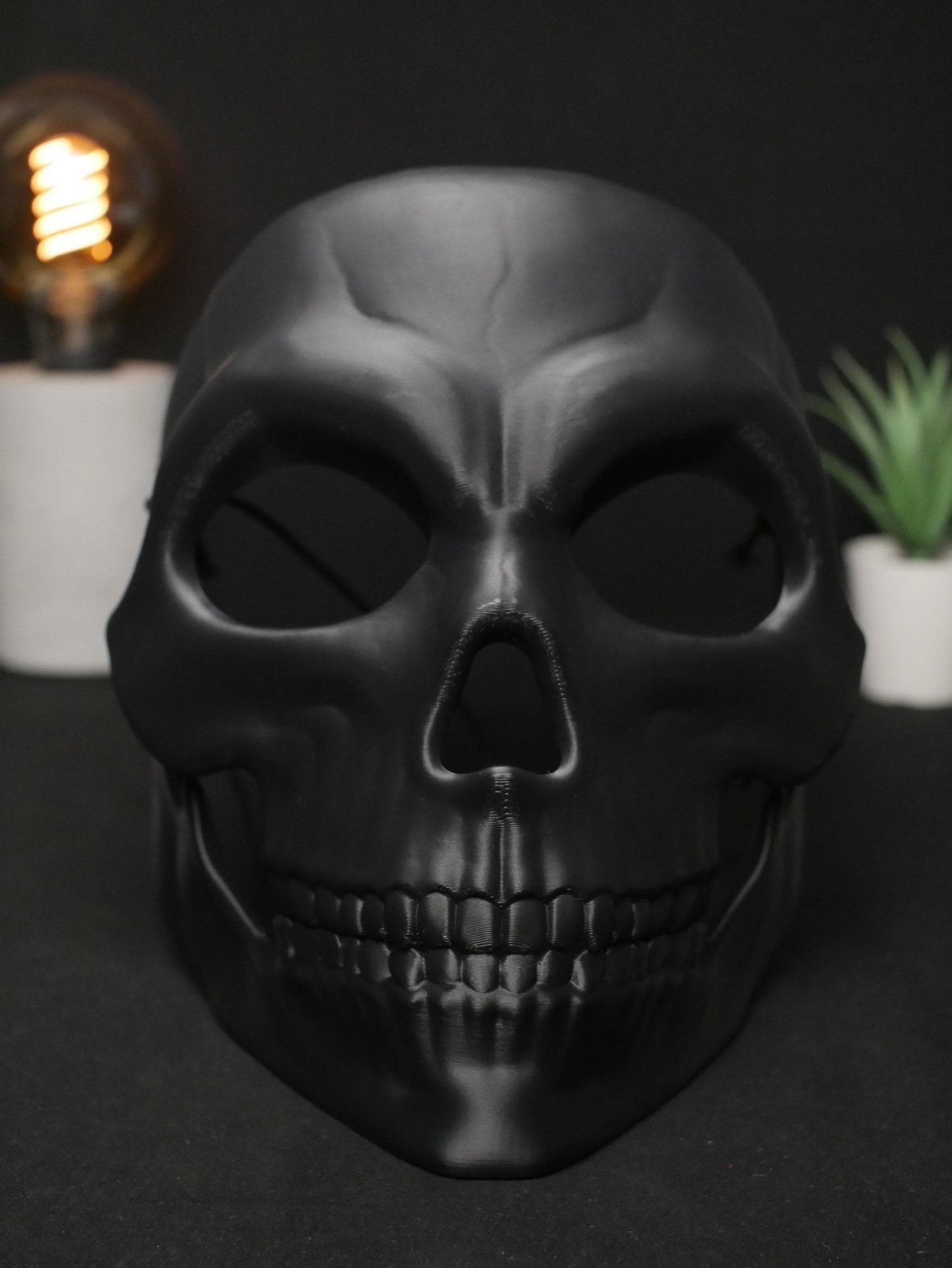 Máscara de calavera de color personalizada, máscara facial completa impresa en 3D para cosplay, disfraces de Halloween y mascaradas, arte gótico para vestir.