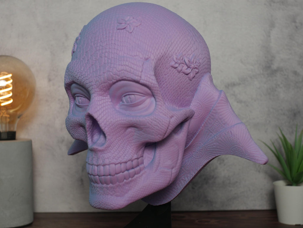 Soporte para auriculares Orochi Skull: Soporte para auriculares Skull: un organizador de escritorio genial que añade carácter a tu oficina o configuración de juego.